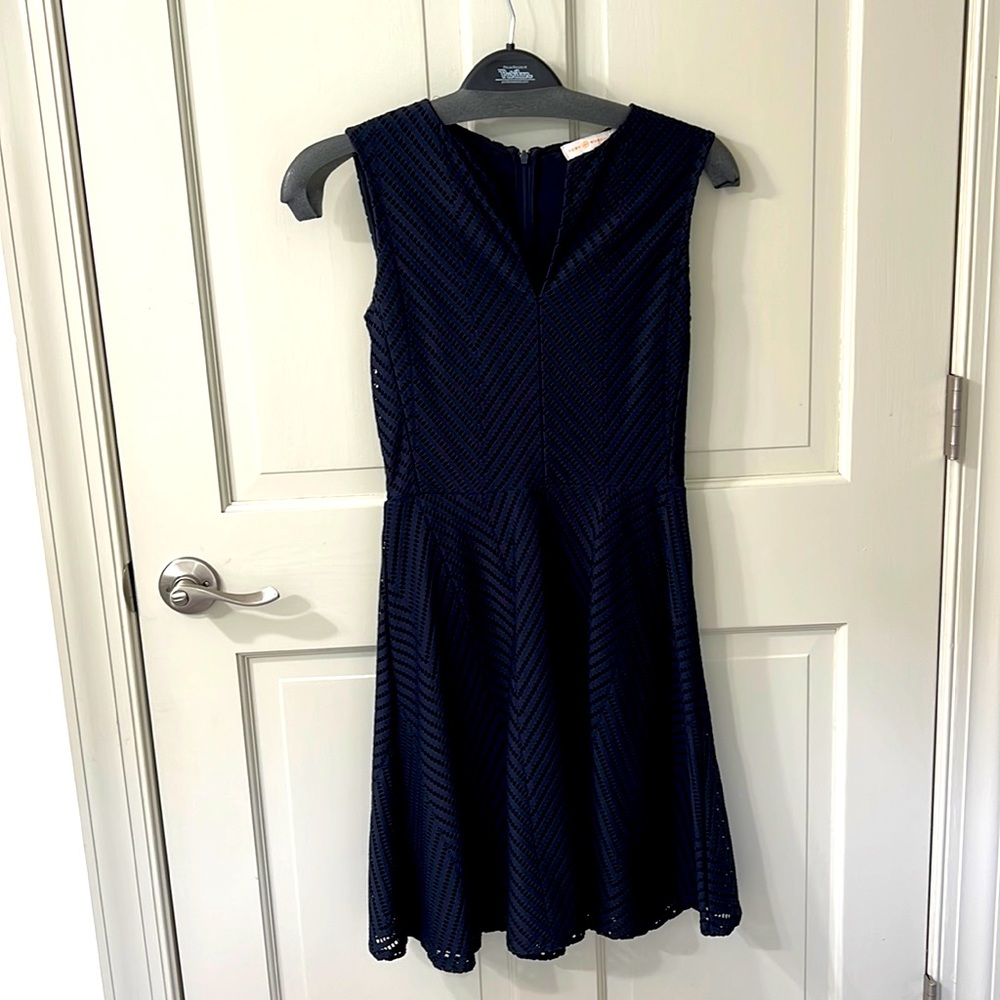 Navy, Tory Burch, extra small petite dress